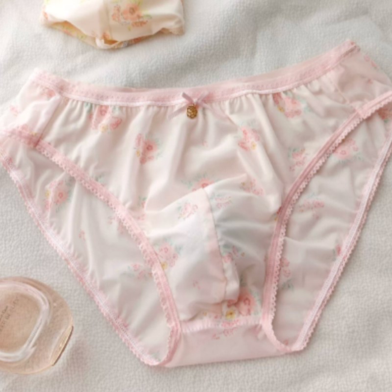 Japanese New Sweet Floral Bow  - Men'S Fashion Underwear 评论和价格