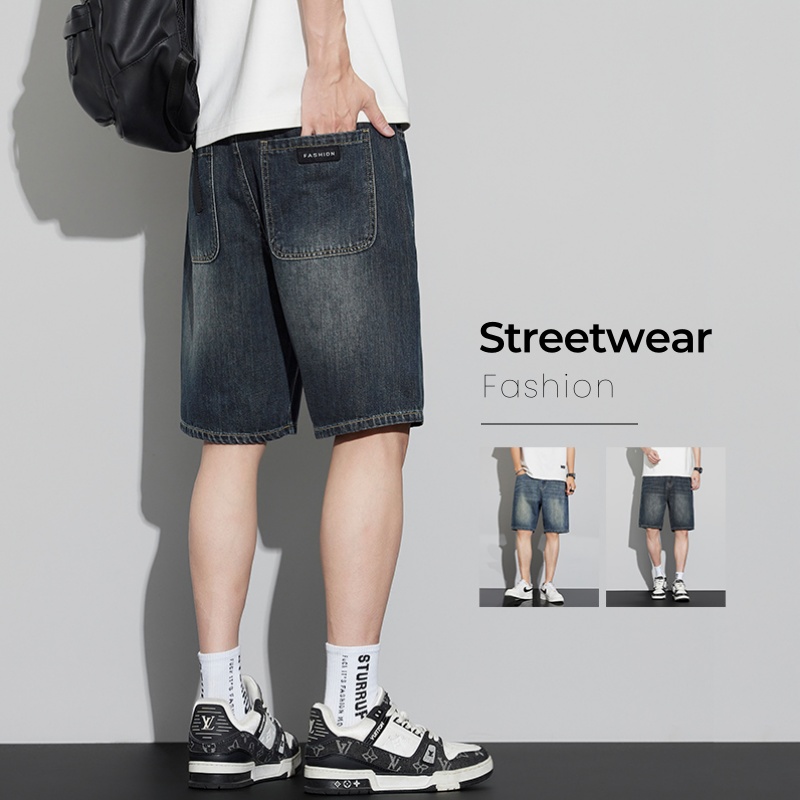Men's Vintage Denim Shorts Sum - Men'S Fashion Jeans 评论和价格