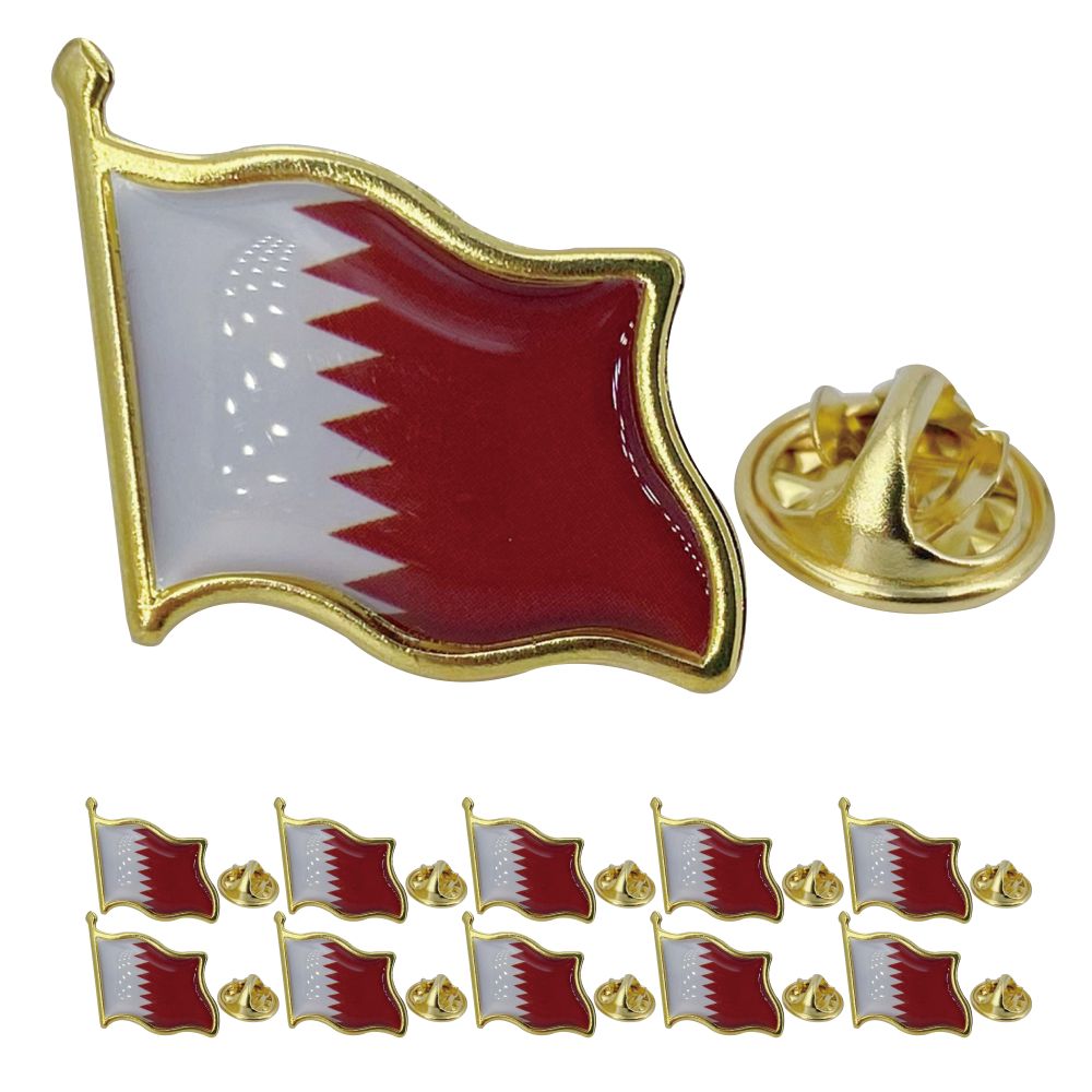 Qatar Flag Lapel Pin - Enamel  - Men'S Fashion Qatar 评论和价格