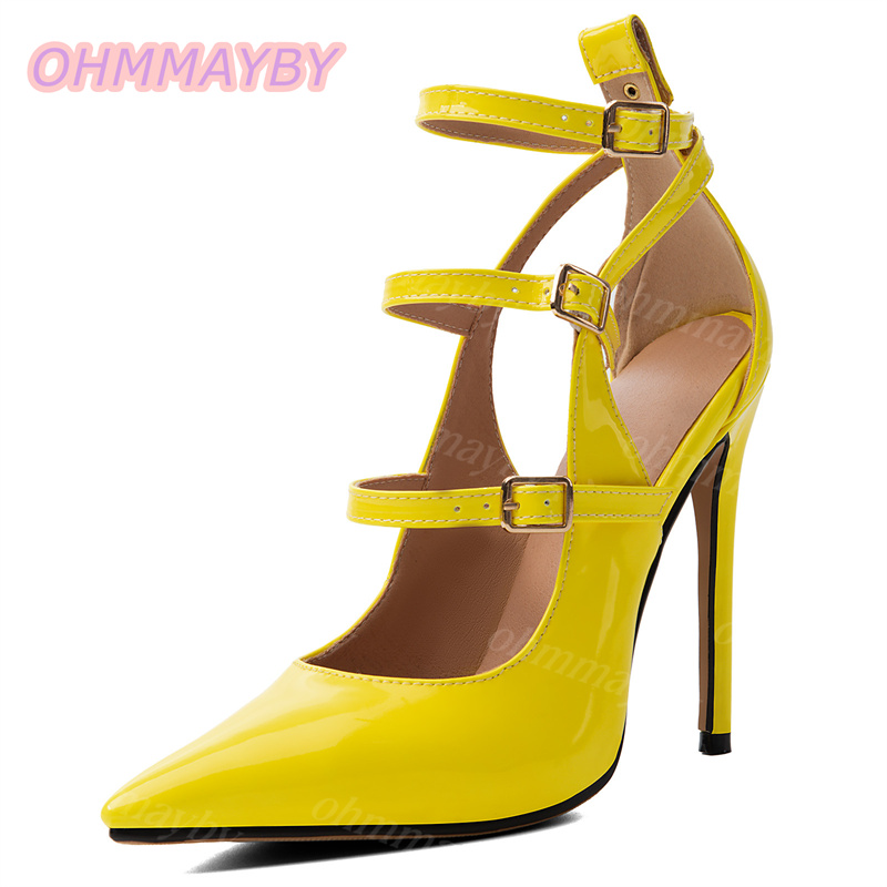 Women Hollow Stiletto Pumps Ye - Yellow Men'S Fashion 评论和价格