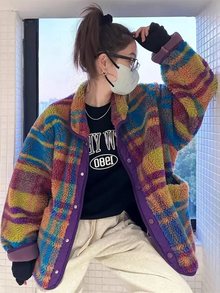 Women Coat Polar Fleece Plaid  - Sherpa Jacket Fleece 评论和价格