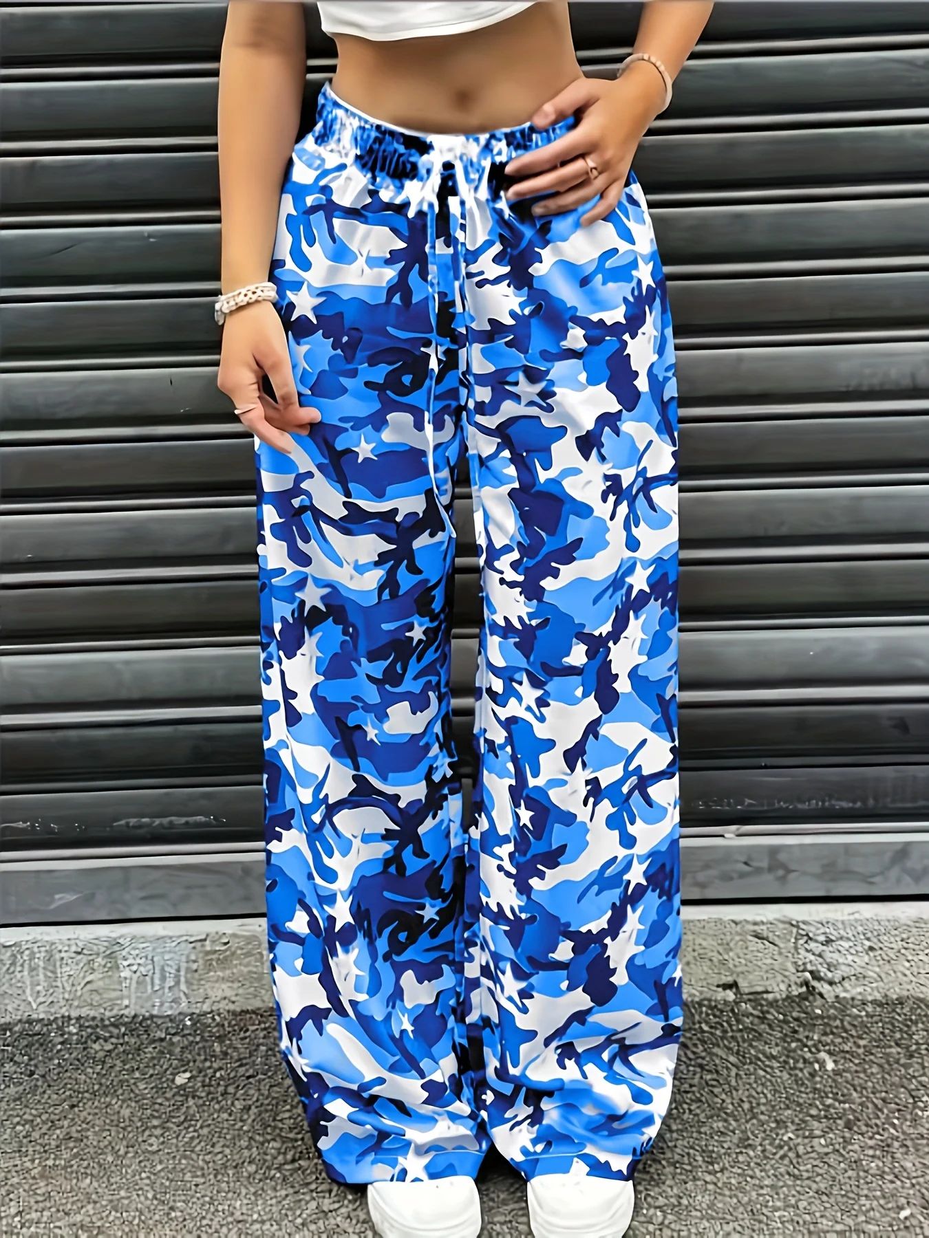 Hot Sale Summer Men Women Blue - Mens Fashion Camo Pants 评论和价格