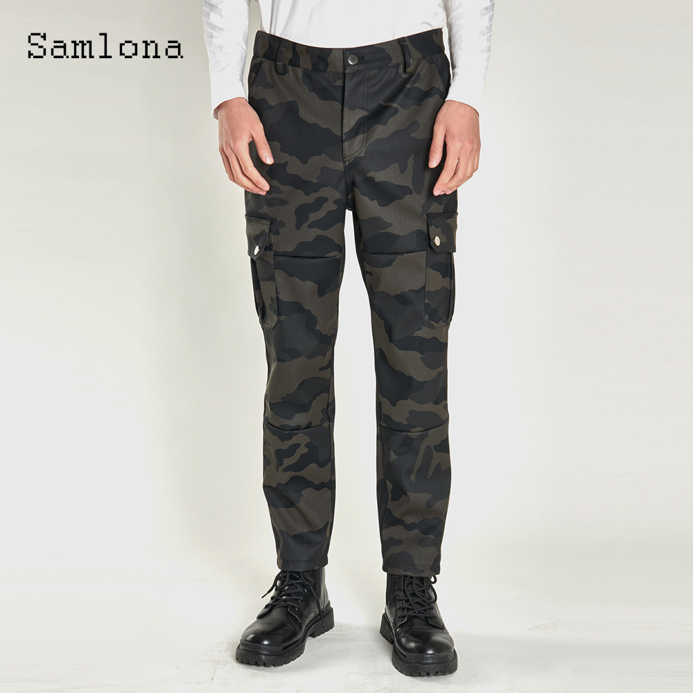 2025 Men's Stand Pocket Fashio - Mens Fashion Camo Pants 评论和价格