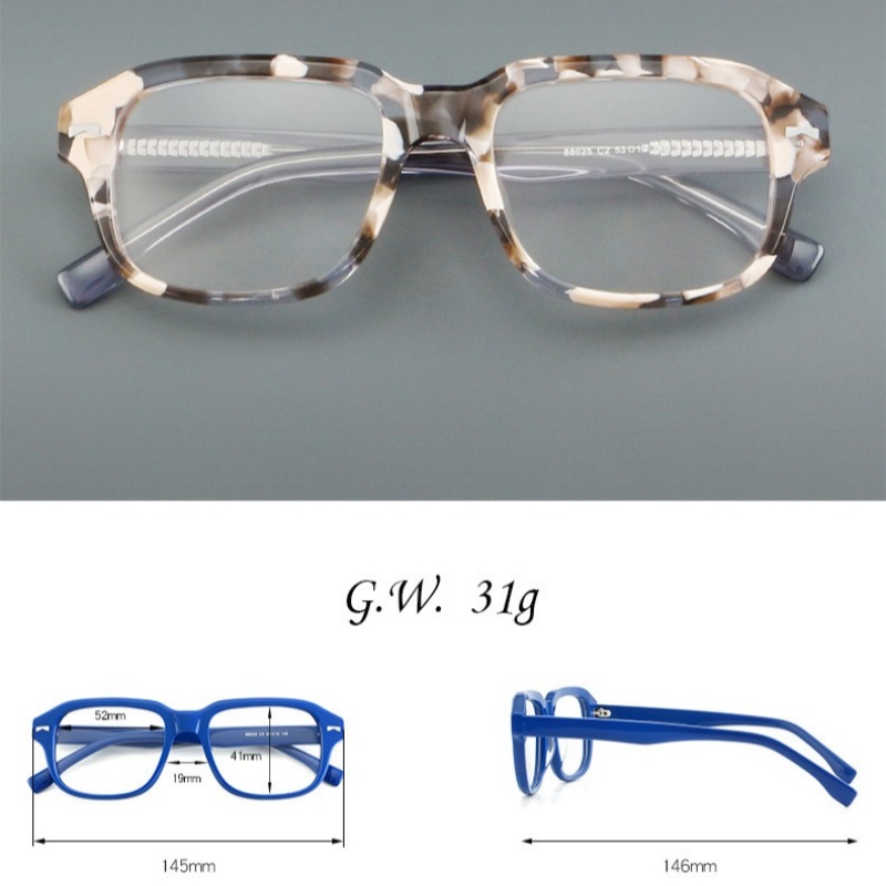 Acetate Optical Glasses Frame  - Men'S Fashion Non Prescription Glasses 评论和价格