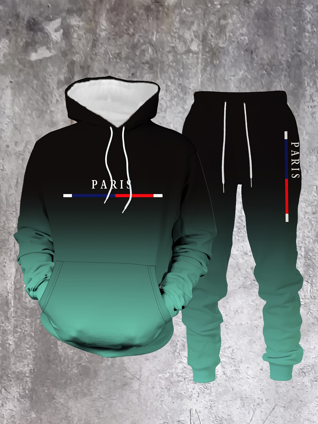 Gradient Color Paris Tracksuit - Paris Men'S Fashion 评论和价格