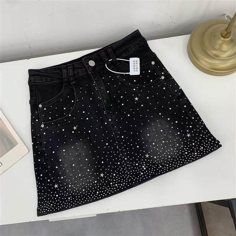 K 59702 Rhinestone Denim Skirt - Mens Fashion Denim 评论和价格