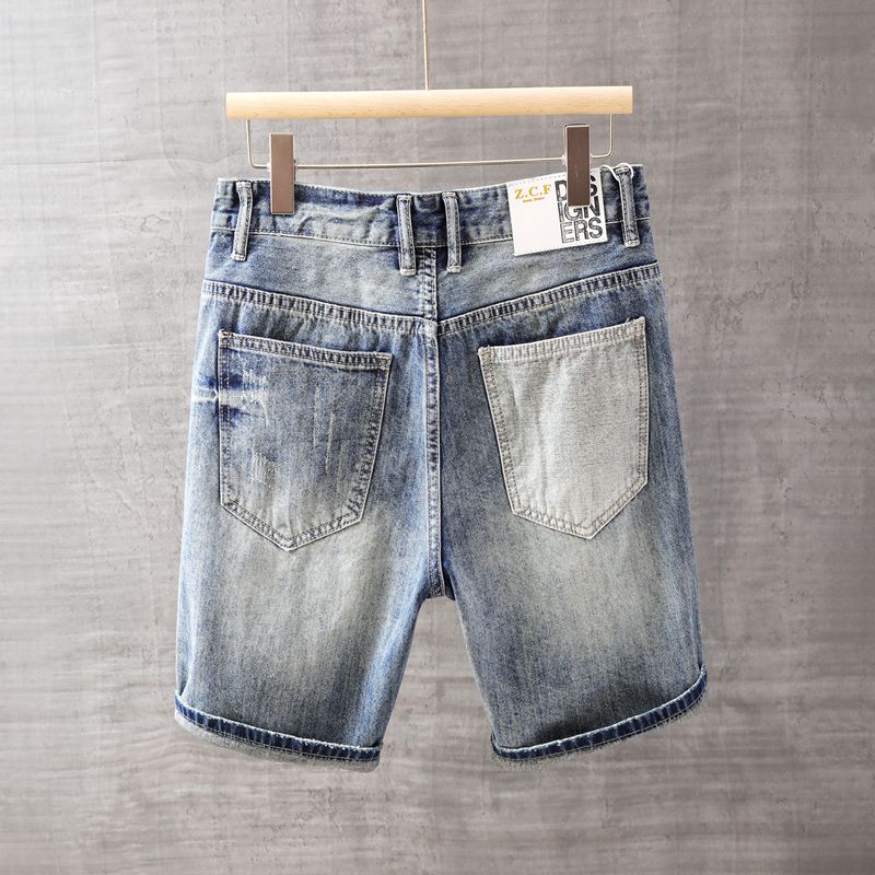 Men's Short Jeans Pants with P - Mens Fashion Denim 评论和价格