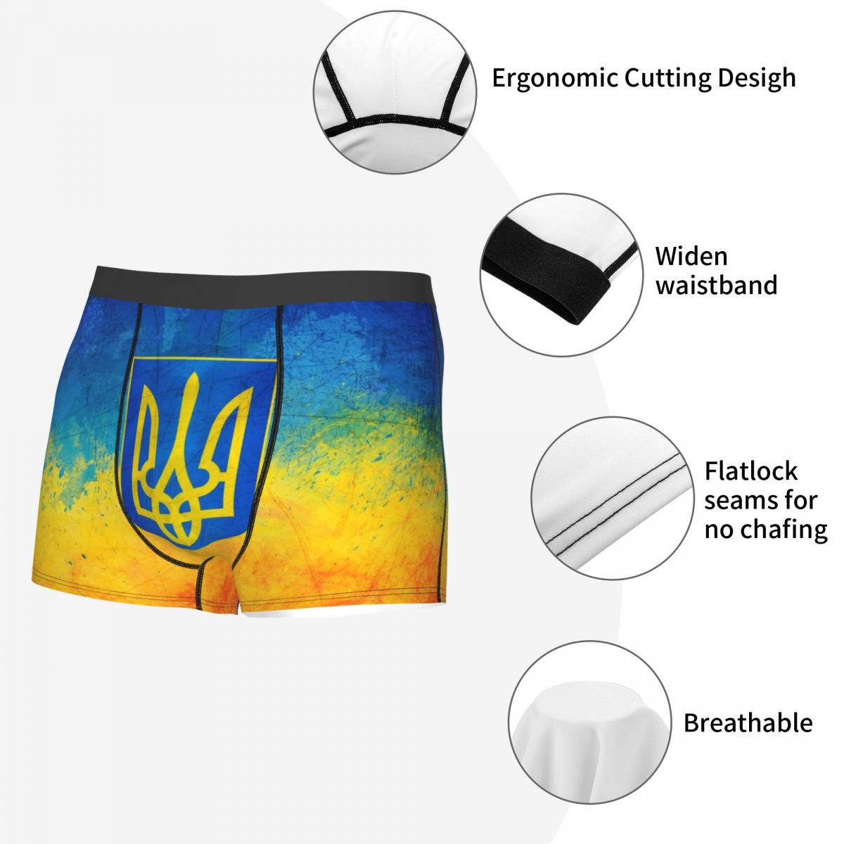 Male Fashion Flag Of Ukraine U - Men'S Fashion Underwear 评论和价格