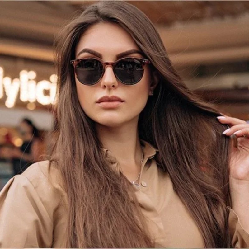 Vintage Fashion Round Sunglass - Yellow Men'S Fashion 评论和价格