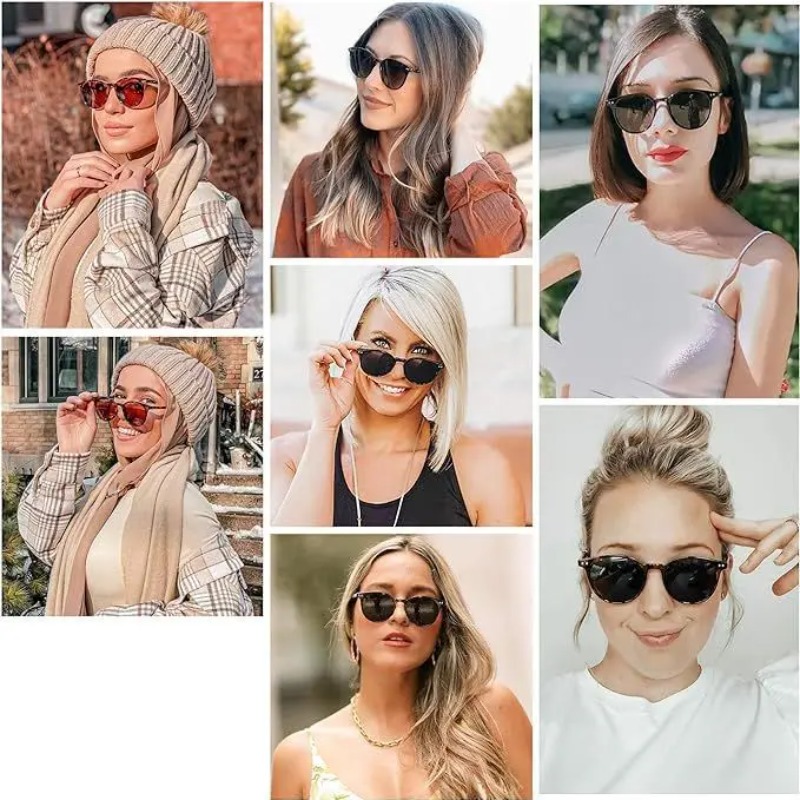 Vintage Fashion Round Sunglass - Yellow Men'S Fashion 评论和价格