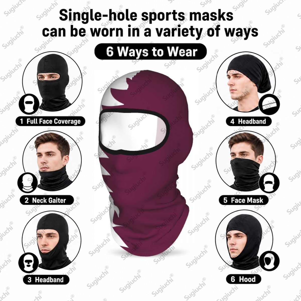 Qatar Cycling Balaclava Full F - Men'S Fashion Qatar 评论和价格