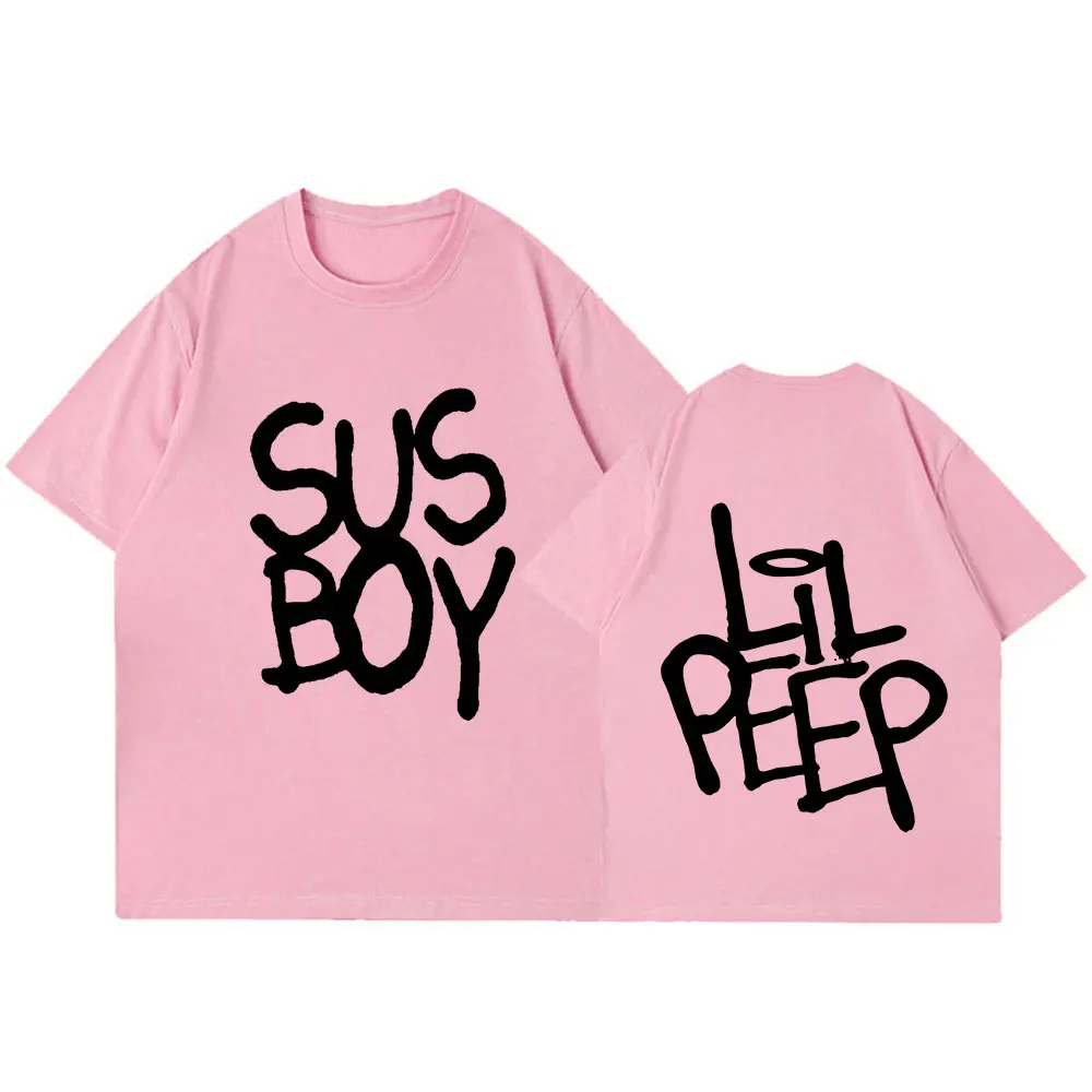 Hot Rapper Lil Peep Sus Boy Pi - Men'S Fashion Pink Shirt 评论和价格