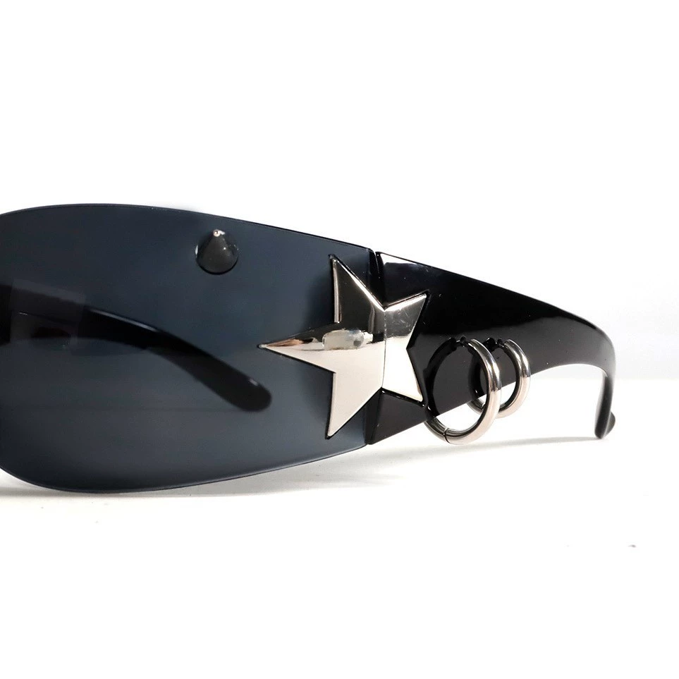 Rivet Punk Metal Star Frame Gl - Men'S Fashion Y2K 评论和价格