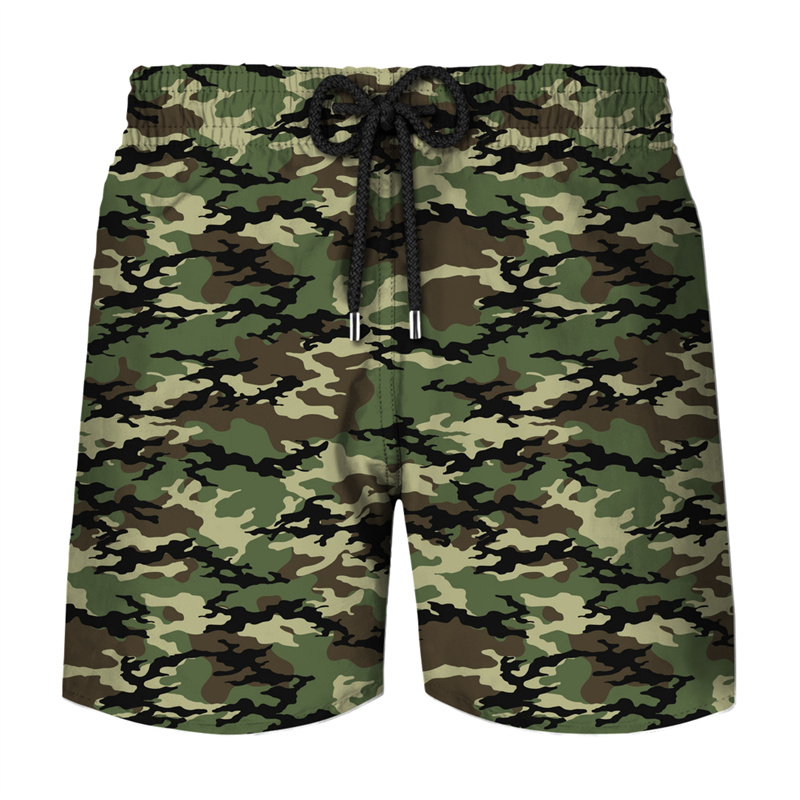 Classic Camouflage Board Short - Mens Fashion Camo Pants 评论和价格