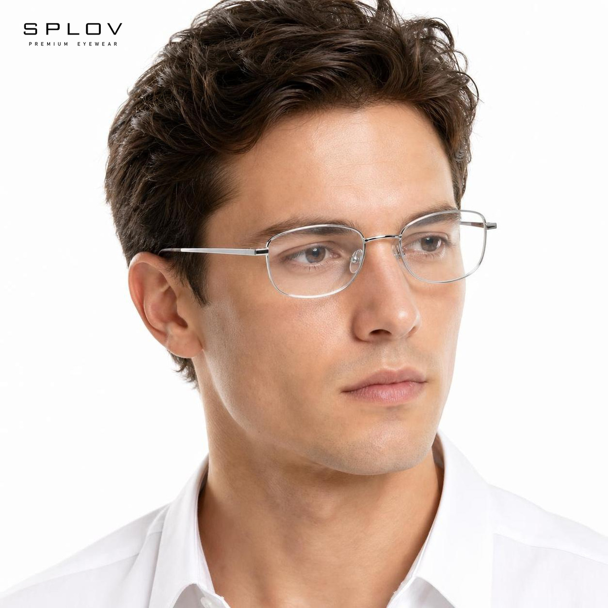 Stylish Light Small Square Met - Men'S Fashion Non Prescription Glasses 评论和价格