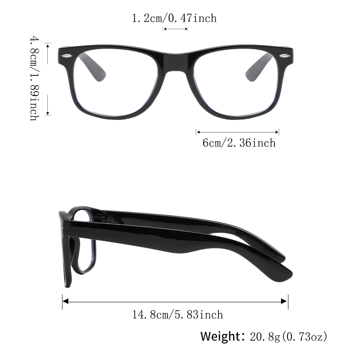 4 Pairs of Men's Metal Square  - Men'S Fashion Non Prescription Glasses 评论和价格