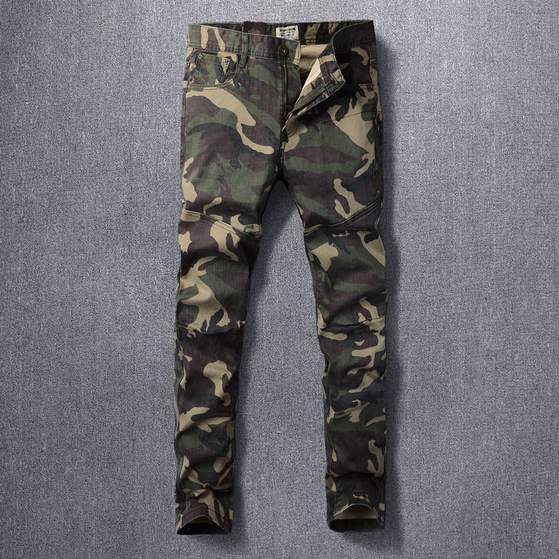 Designer Fashion Men Jeans Hig - Mens Fashion Camo Pants 评论和价格
