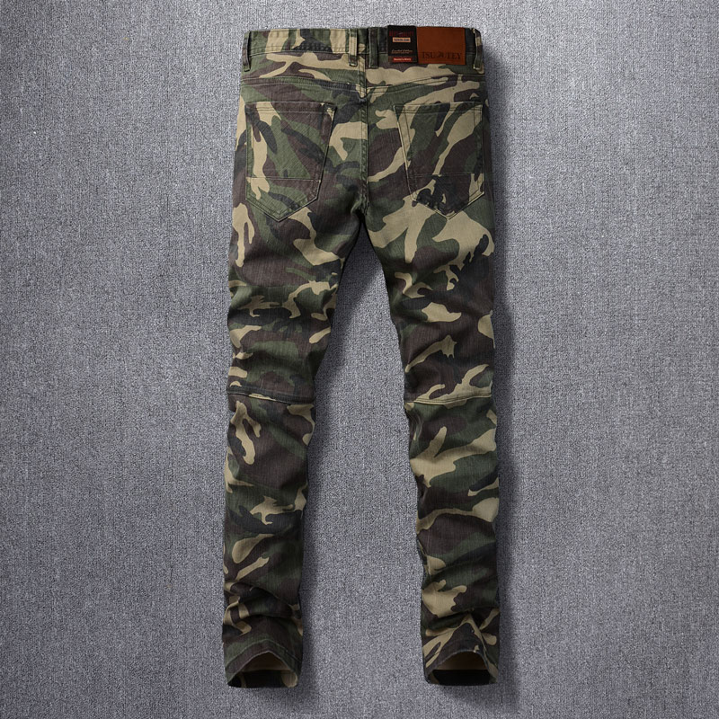 Designer Fashion Men Jeans Hig - Mens Fashion Camo Pants 评论和价格