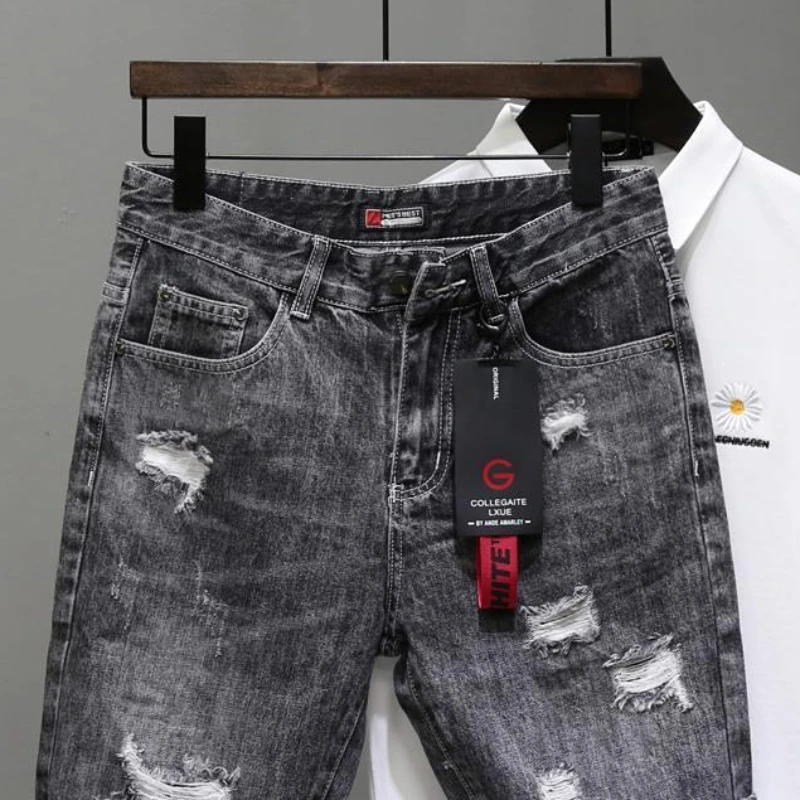 Men's Short Jeans Pants Black  - Mens Fashion Denim 评论和价格