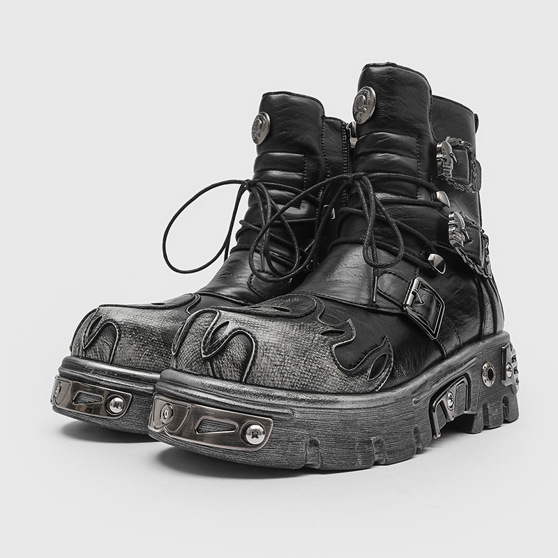 Men Height Increasing Punk Sty - Fashion Men'S Boots 评论和价格