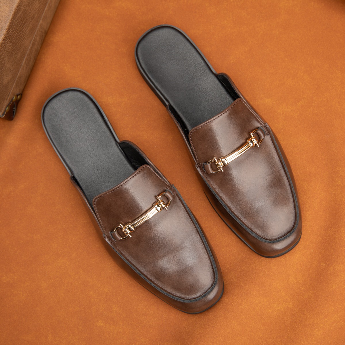 38-47mules shoes man horsebit  - Men'S Fashion Loafers Shoes 评论和价格