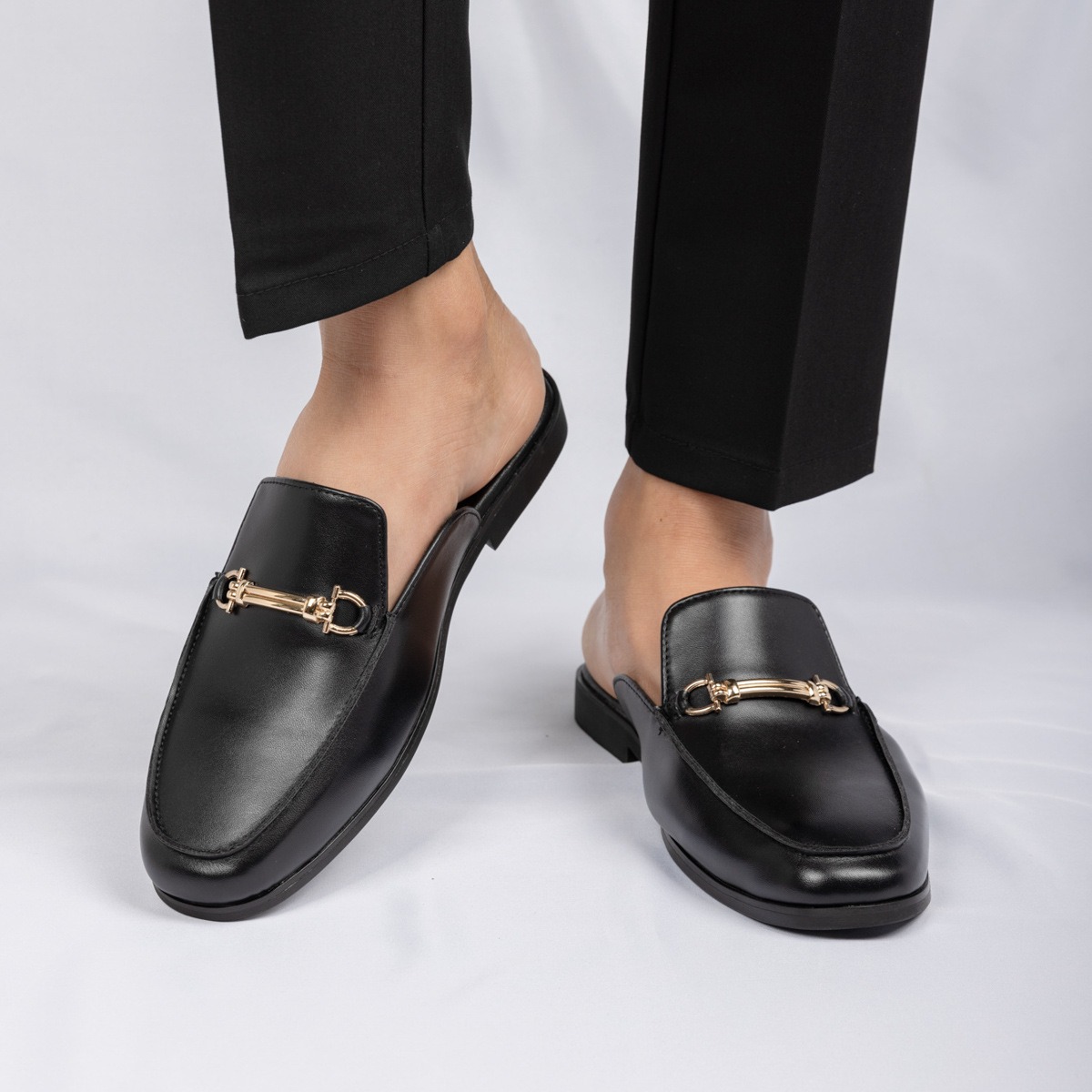 38-47mules shoes man horsebit  - Men'S Fashion Loafers Shoes 评论和价格