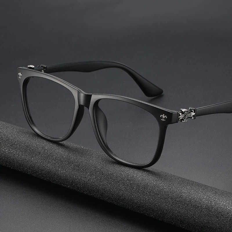 1pc Vintage Square Frame Glass - Men'S Fashion Non Prescription Glasses 评论和价格