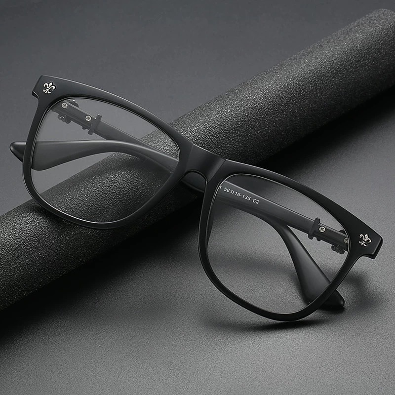 1pc Vintage Square Frame Glass - Men'S Fashion Non Prescription Glasses 评论和价格