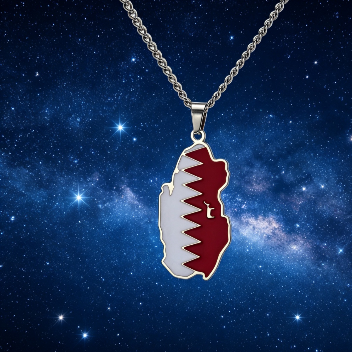 Drip Oil Qatar Map Necklace Fo - Men'S Fashion Qatar 评论和价格
