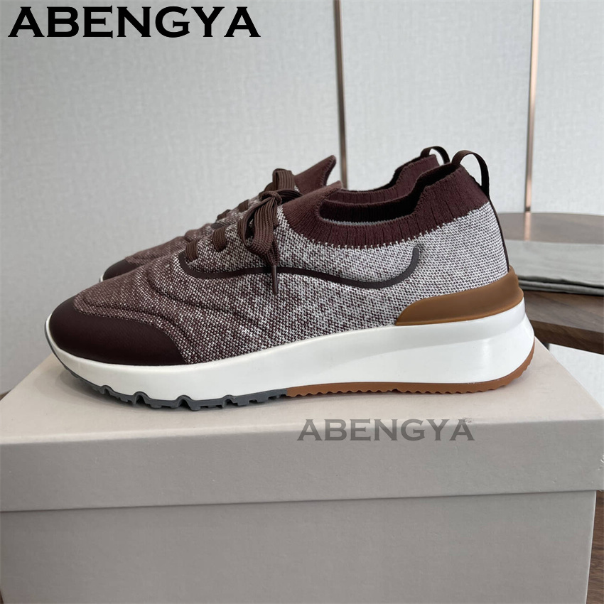 Men New Multicolour Knitted lo - Men'S Fashion Loafers Shoes 评论和价格